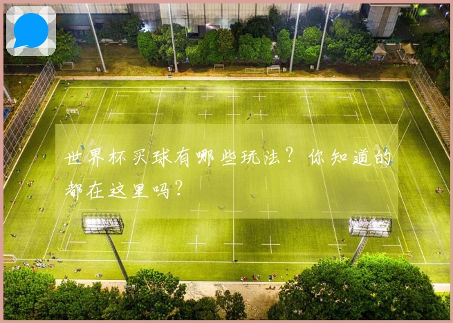 世界杯买球有哪些玩法？你知道的都在这里吗？